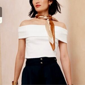 NWOT Banana Republic Off Shoulder Ribbed Top